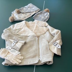 Genuine Shearling Italian girls jacket